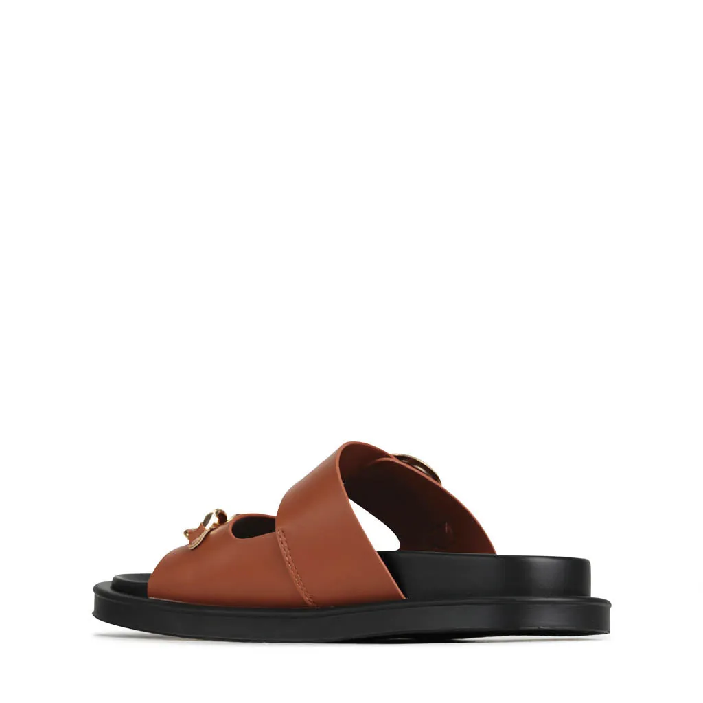 ALANI DOUBLE STRAP SLIDE SANDALS
