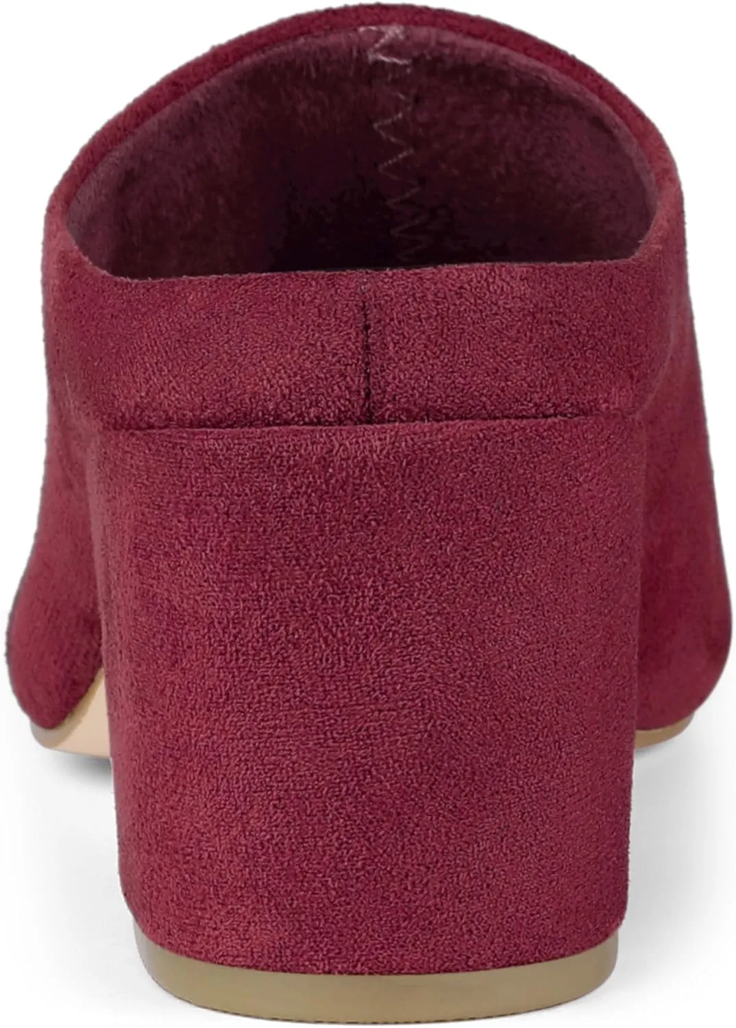 Allegra K Women's Pointed Toe Slip on Block Heel Slide Mules