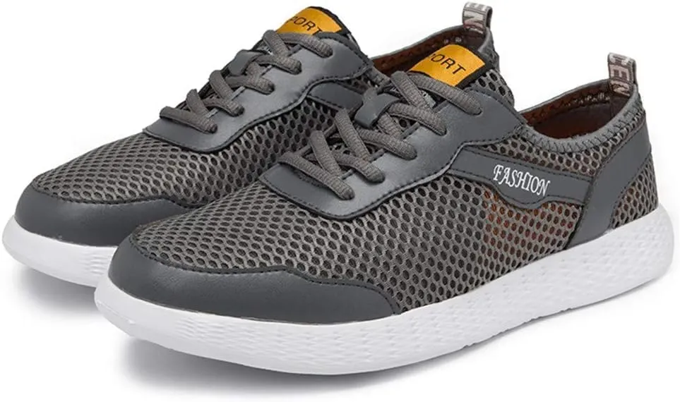 Asifn Men Breathable Mesh Sneakers Summer Casual Lightweight Slip-on Loafers Young Comfortable Outdoor Driving Sport Shoes