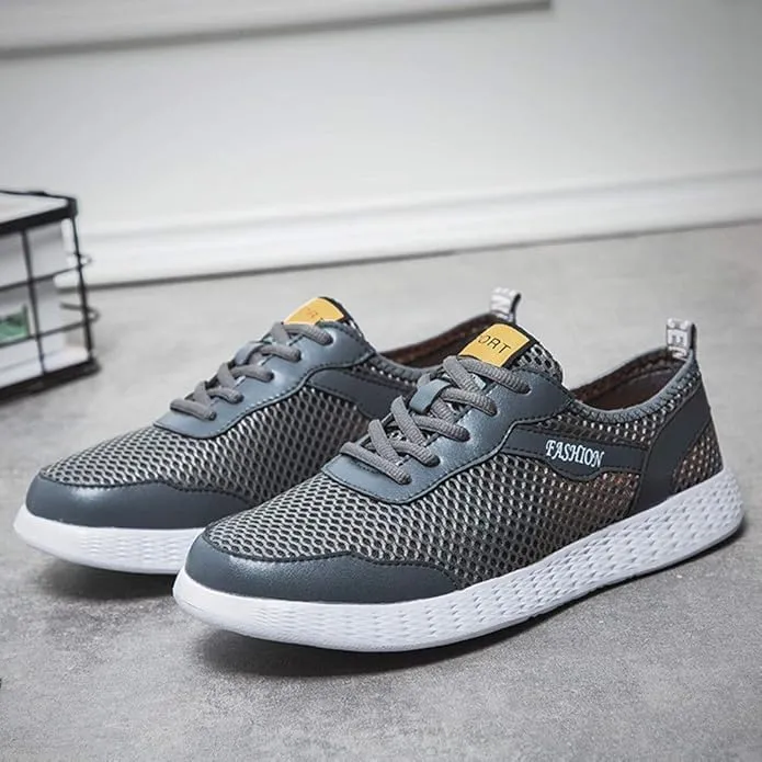 Asifn Men Breathable Mesh Sneakers Summer Casual Lightweight Slip-on Loafers Young Comfortable Outdoor Driving Sport Shoes