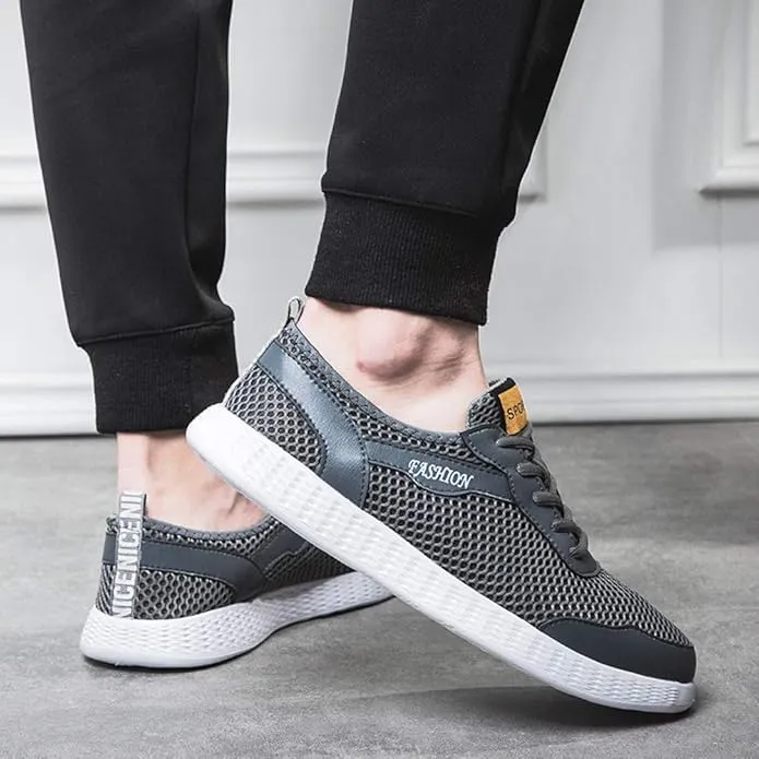 Asifn Men Breathable Mesh Sneakers Summer Casual Lightweight Slip-on Loafers Young Comfortable Outdoor Driving Sport Shoes