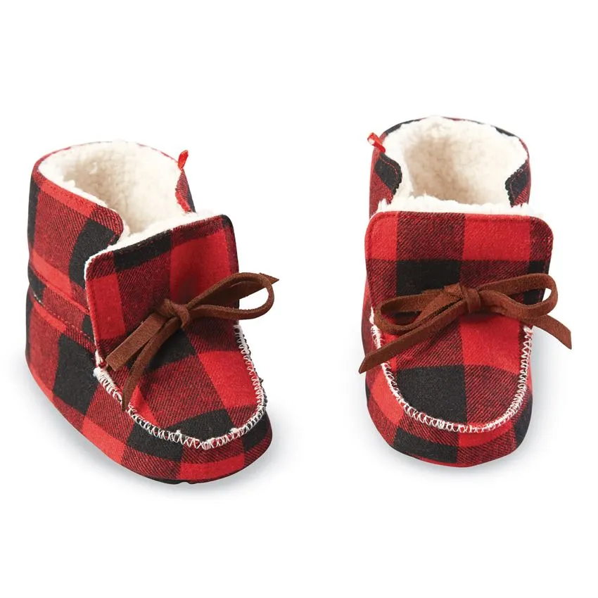 Baby Booties | Buffalo Plaid
