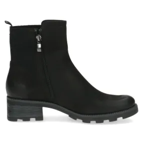 Caprice 25227-41 008 Ladies Black Leather Side Zip Ankle Boots