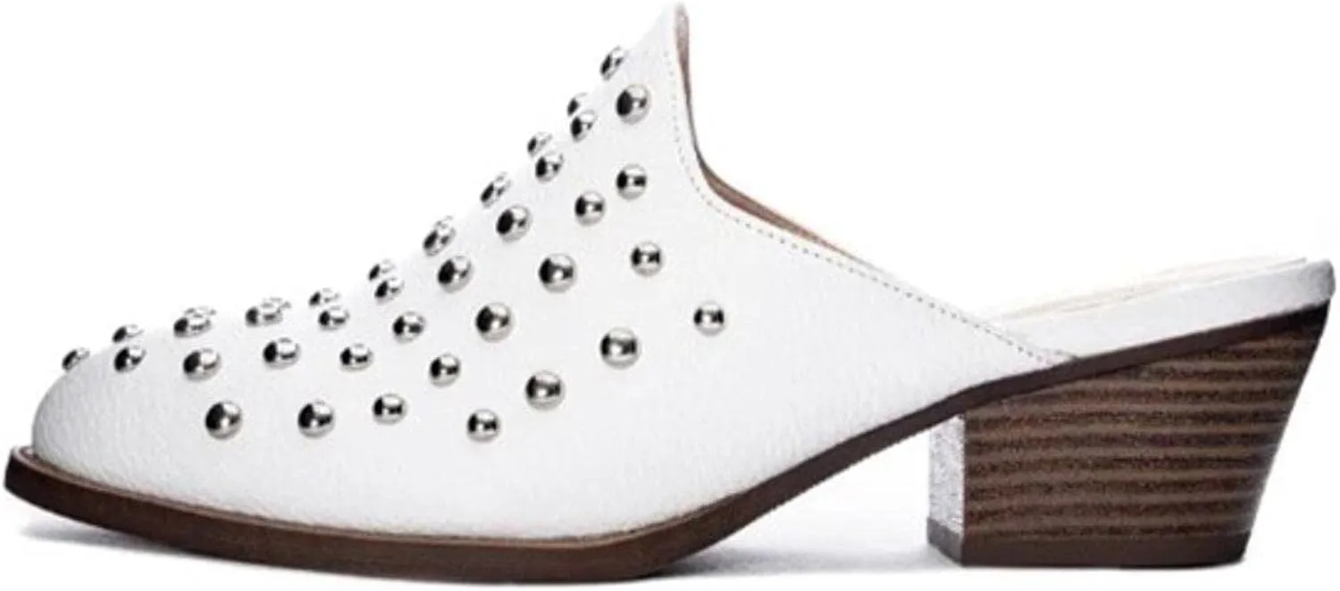 Chinese Laundry Cooper Tumbled Mules In White
