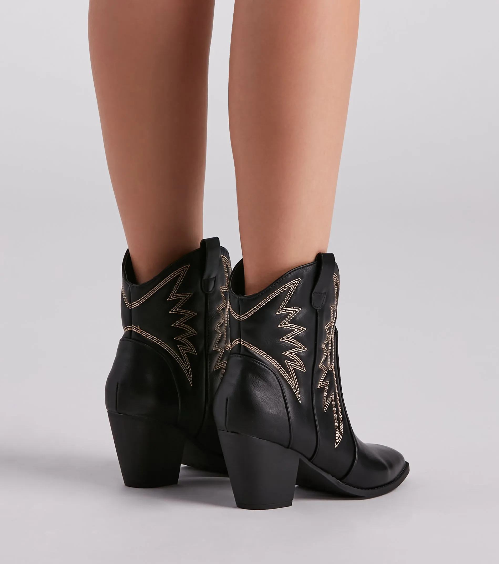 Country Style Cowboy Booties
