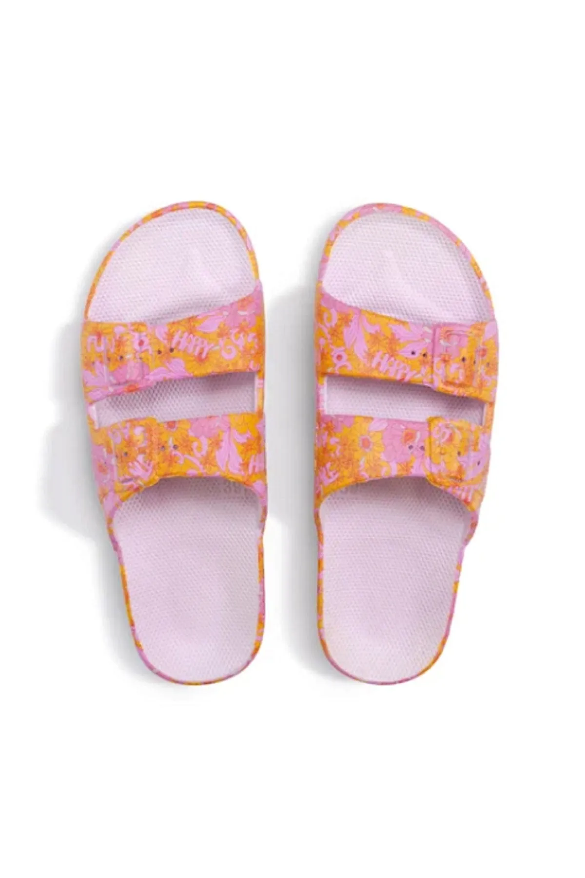 Freedom Moses Smile Parma Slides VINTAGE FLORAL