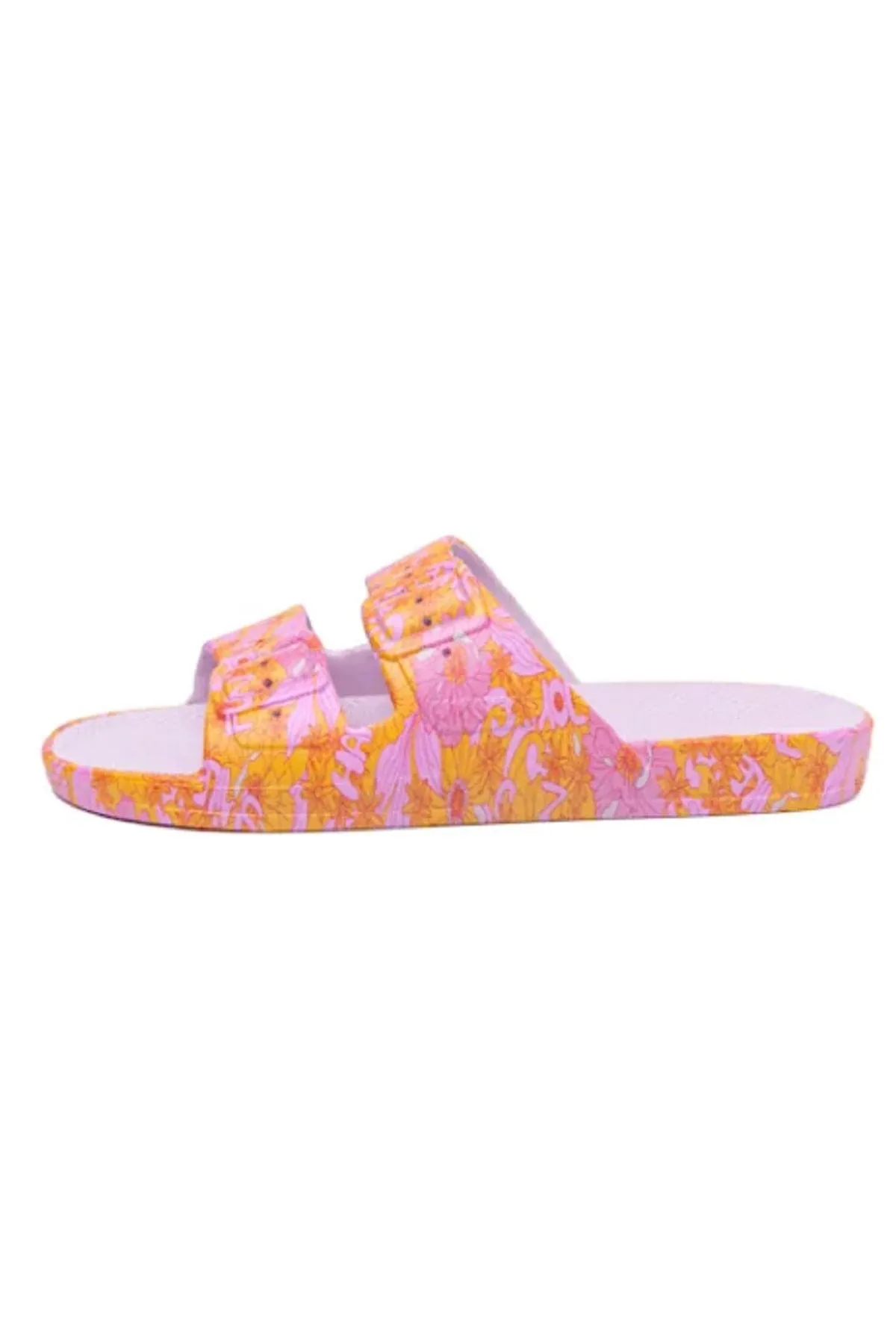 Freedom Moses Smile Parma Slides VINTAGE FLORAL