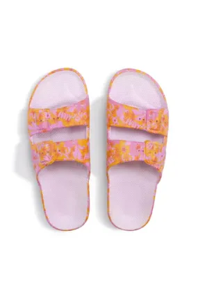 Freedom Moses Smile Parma Slides VINTAGE FLORAL