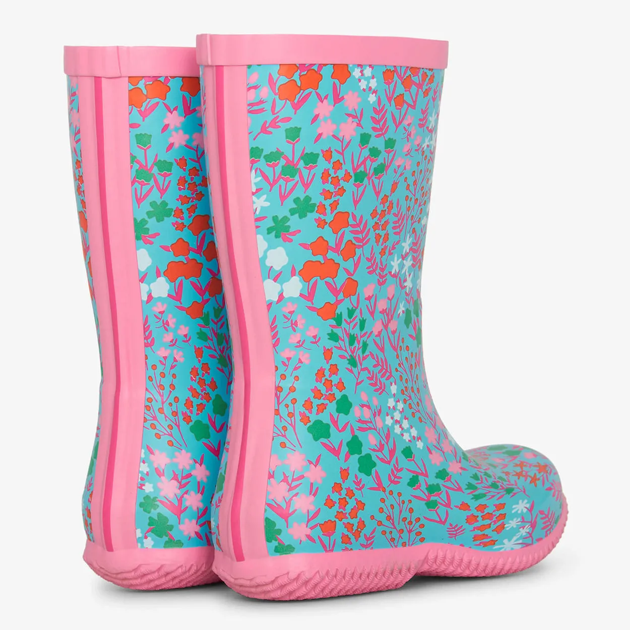 Girls Ditsy Floral Packable Rain Boots