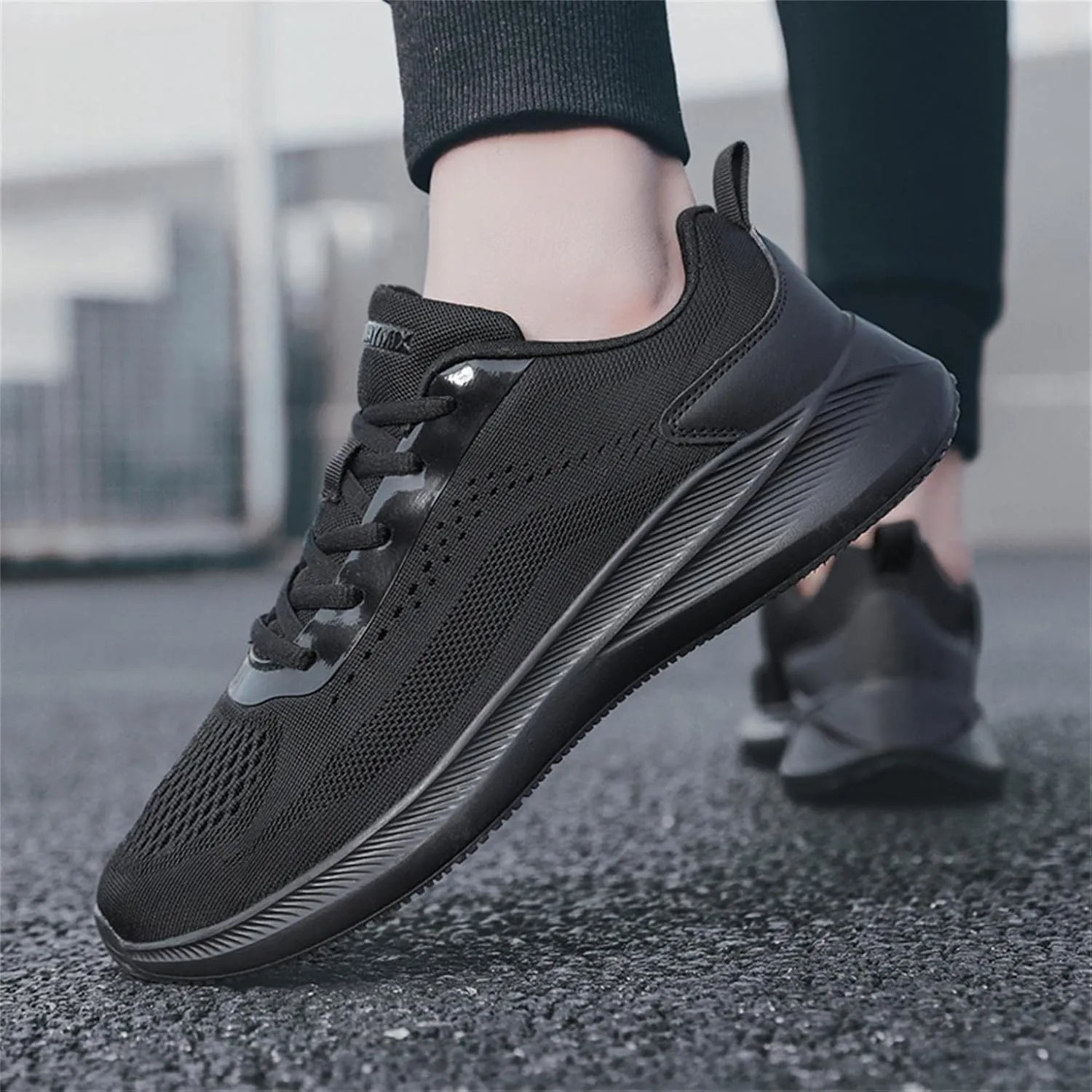 Hbeylia Men's Lace Up Sneakers Memory Foam Walking Hiking Trainning Shoes Lightweight Comfortable Mesh Anti Skid Running Athletic Rider Sport Shoes Fashion Sneakers For Boys Student