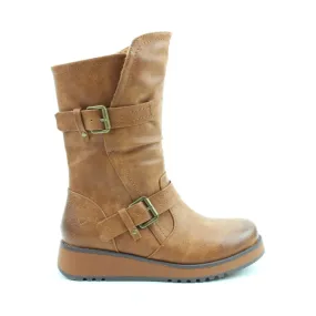 Heavenly Feet Hannah  TAN Mid Calf Vegan Friendly Boot
