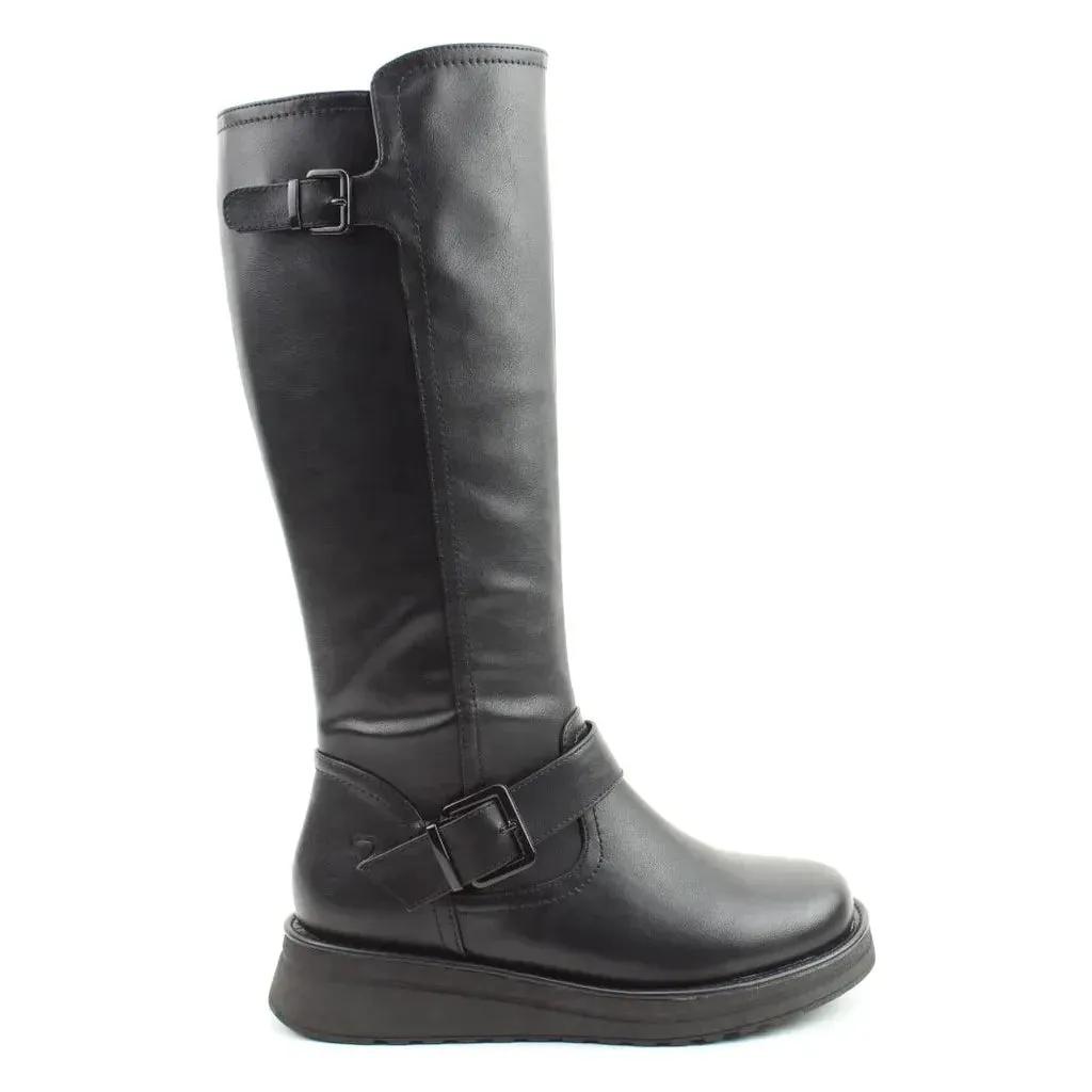 Heavenly Feet Rubymae BLACK Vegan Friendly Long Boot