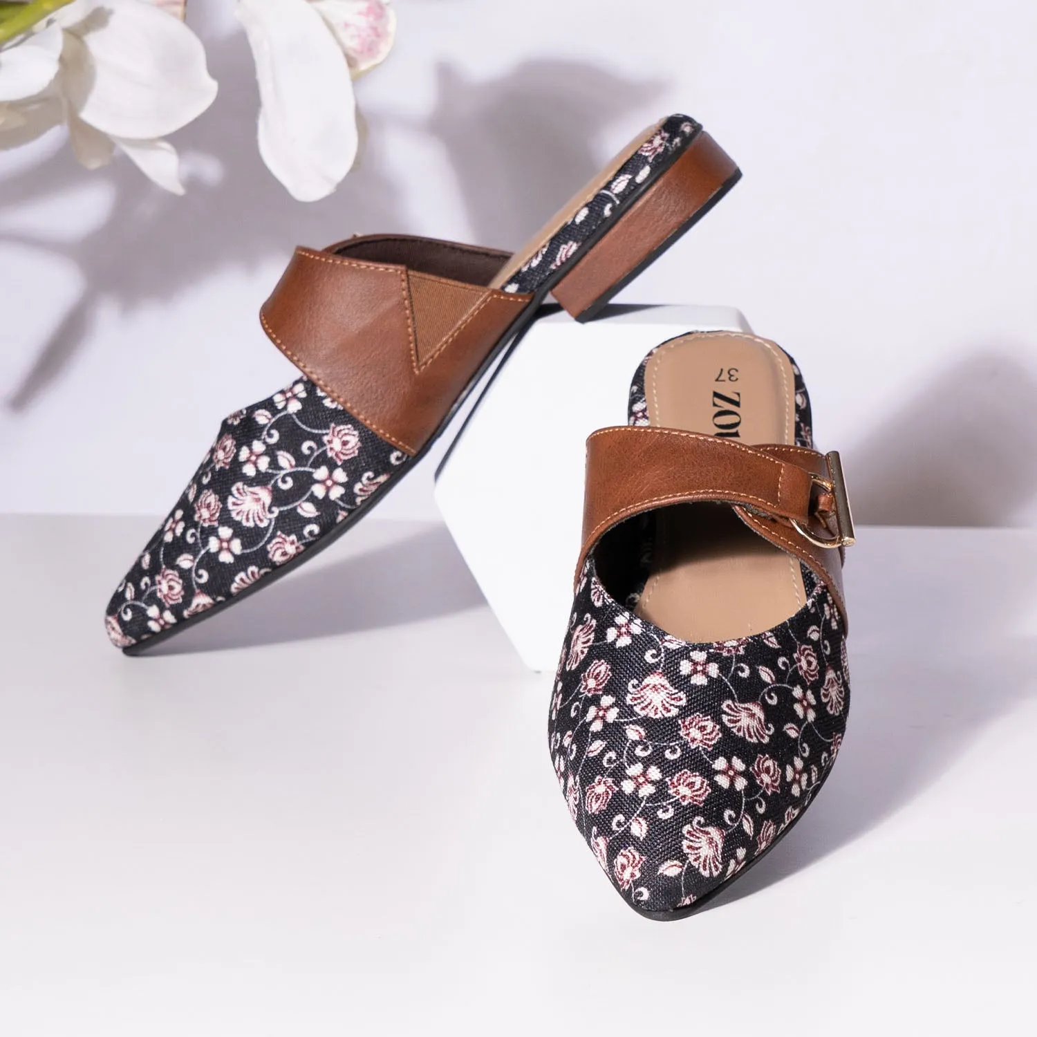 Hooghly Garden Office Pointed Mule