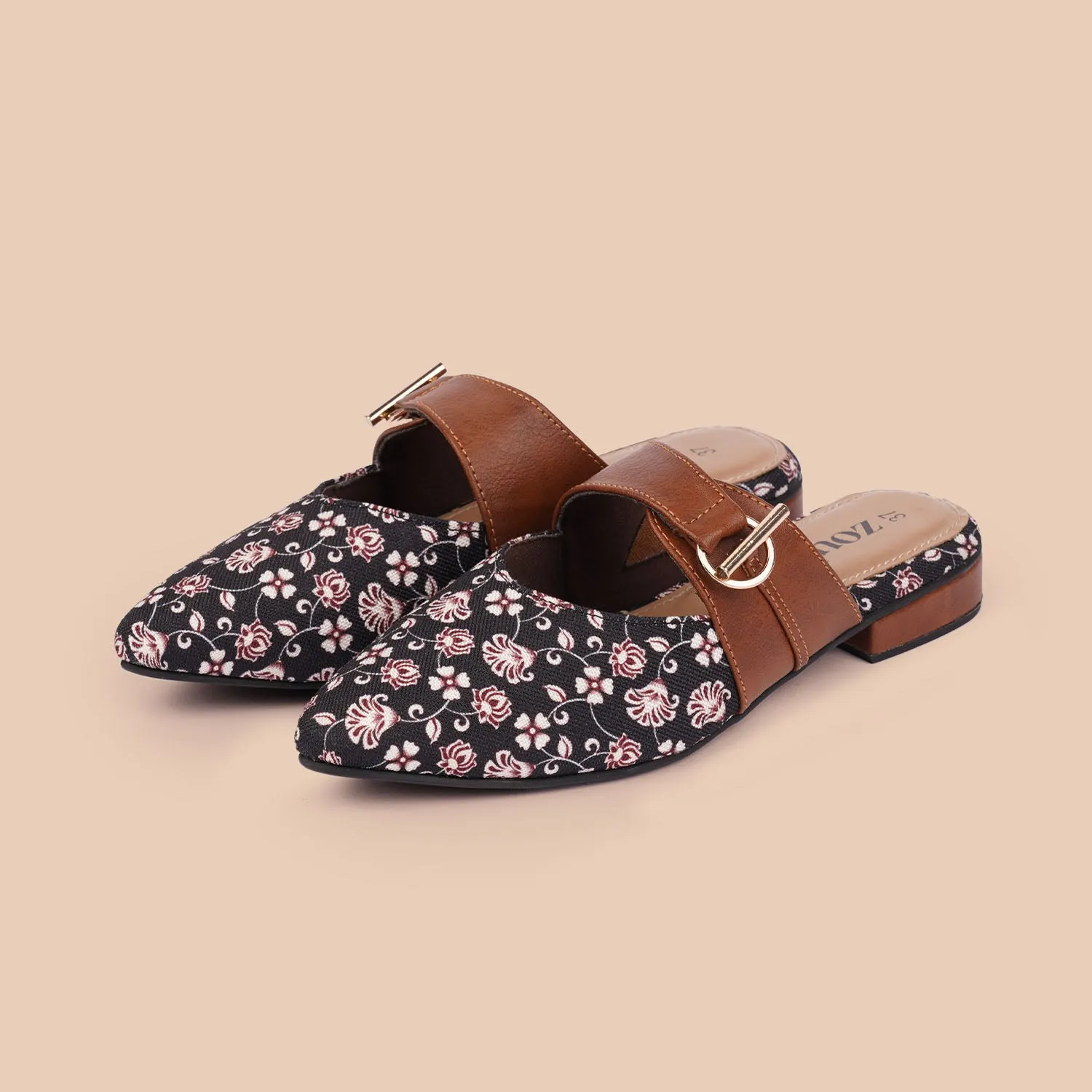 Hooghly Garden Office Pointed Mule