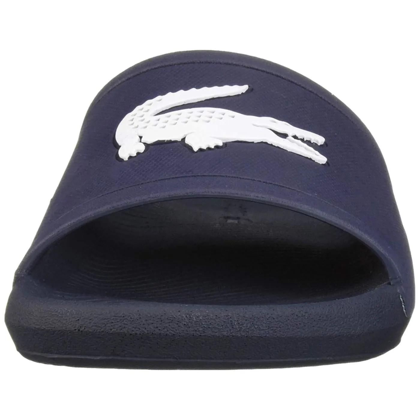 Lacoste Croco Slide 119 Navy White Mens Beach Summer Flip Flops
