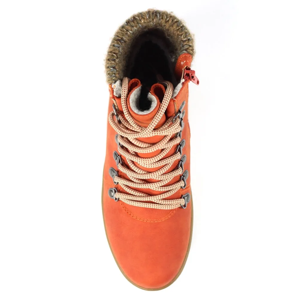 Lunar Sycamore Glb150 ORANGE Waterproof Hiker Style Zip Boot