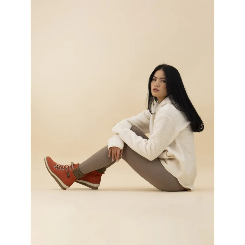 Lunar Sycamore Glb150 ORANGE Waterproof Hiker Style Zip Boot
