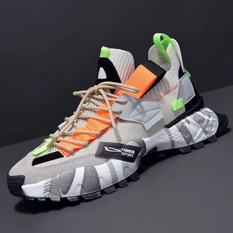 Men Sneakers Lace-up, Comfy, Breathable