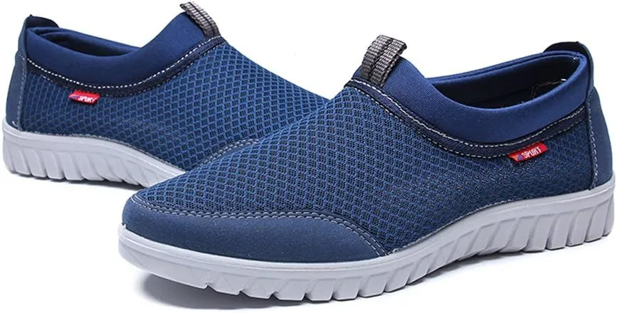 Men’s Casual Loafers Breathable Slip-On Sneaker Lightweight Sport Boating Walking Shoes