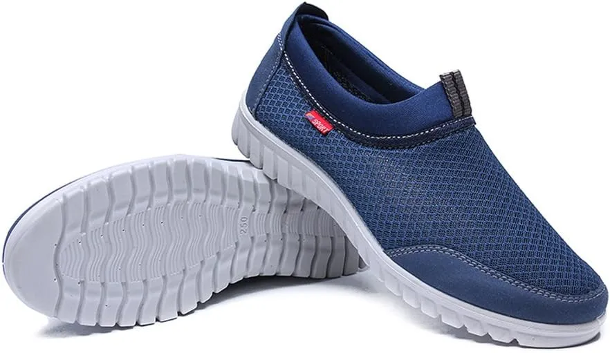 Men’s Casual Loafers Breathable Slip-On Sneaker Lightweight Sport Boating Walking Shoes