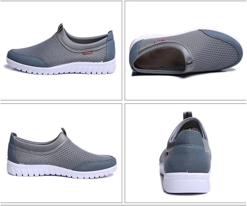 Men’s Casual Loafers Breathable Slip-On Sneaker Lightweight Sport Boating Walking Shoes