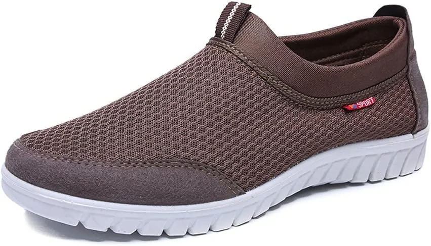 Men’s Casual Loafers Breathable Slip-On Sneaker Lightweight Sport Boating Walking Shoes
