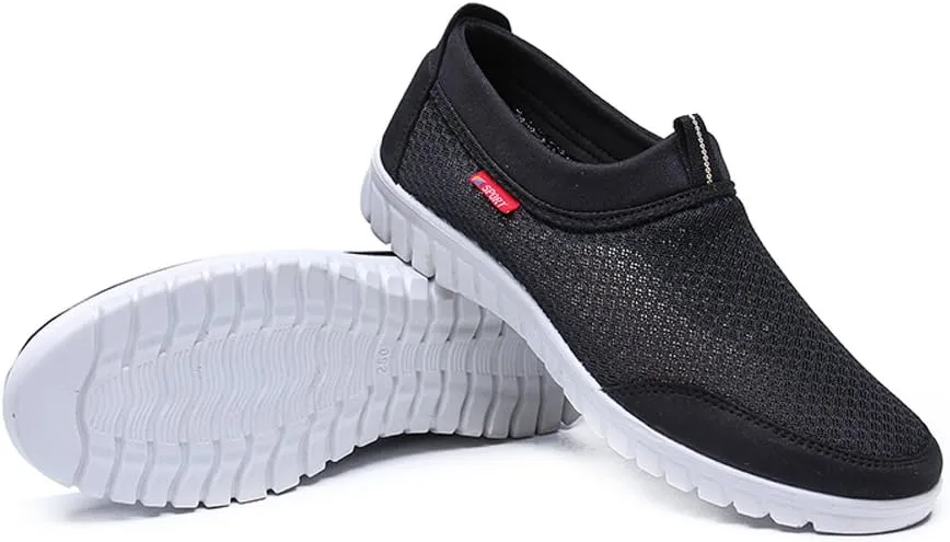 Men’s Casual Loafers Breathable Slip-On Sneaker Lightweight Sport Boating Walking Shoes