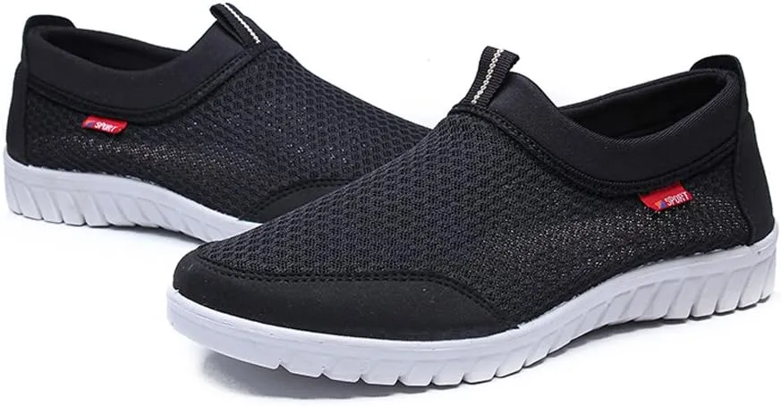 Men’s Casual Loafers Breathable Slip-On Sneaker Lightweight Sport Boating Walking Shoes