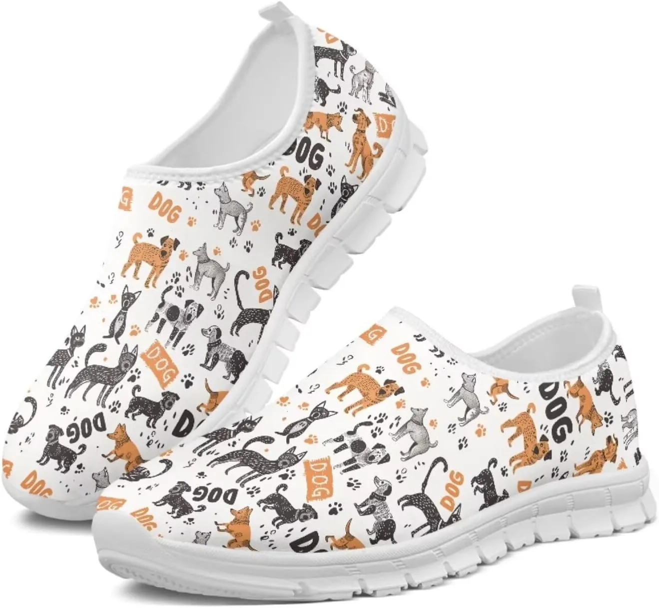 Men's Dog Walking Loafer Comfort Low Top Leisure Business Work Shoes Sport Outdoor Gym Sneaker