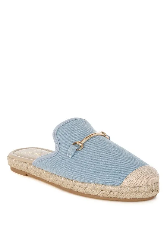 Midori Denim Slip-On Mules
