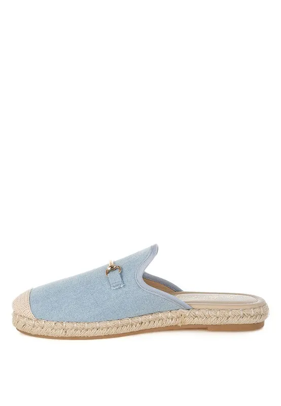 Midori Denim Slip-On Mules