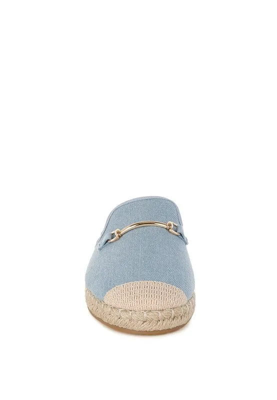Midori Denim Slip-On Mules