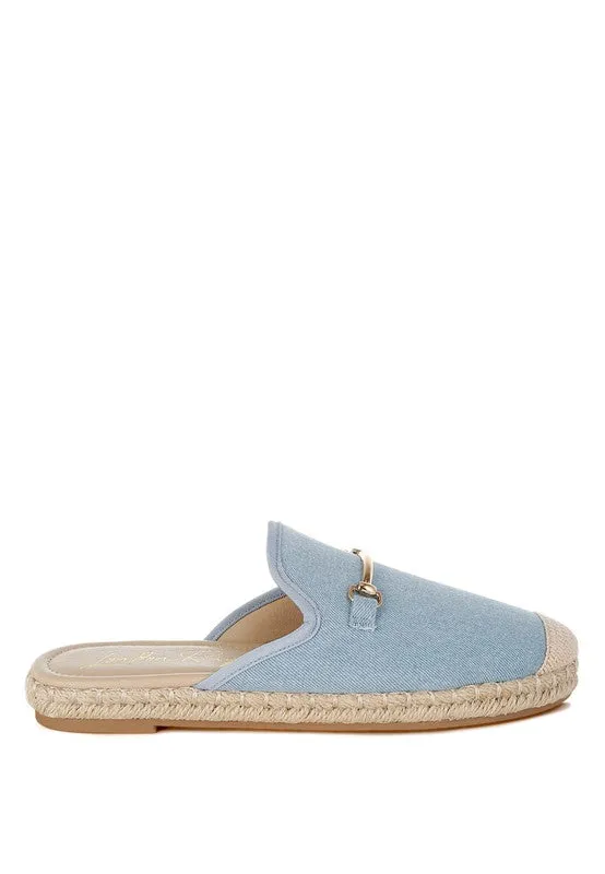 Midori Denim Slip-On Mules