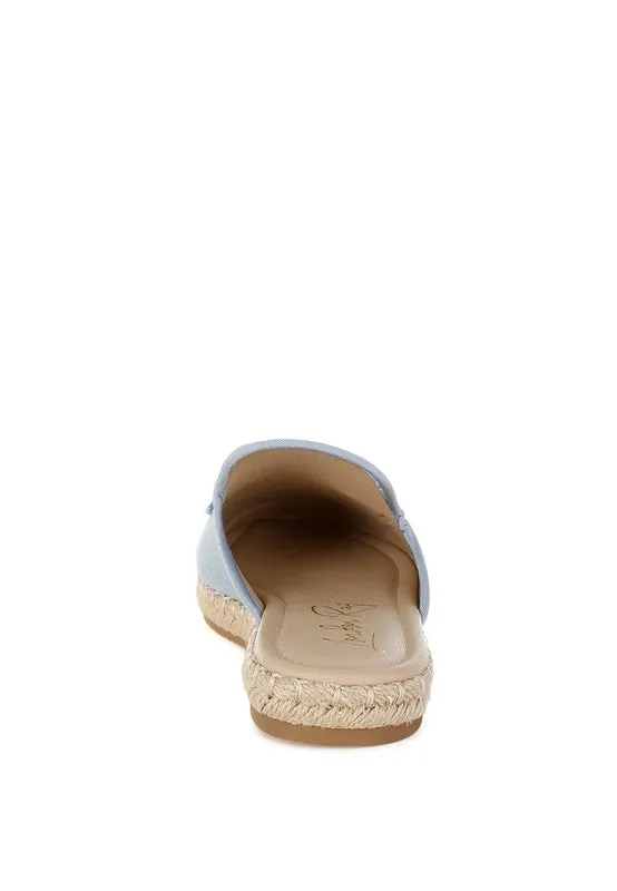 Midori Denim Slip-On Mules