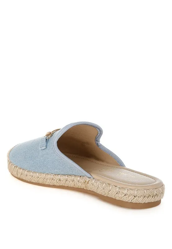 Midori Denim Slip-On Mules
