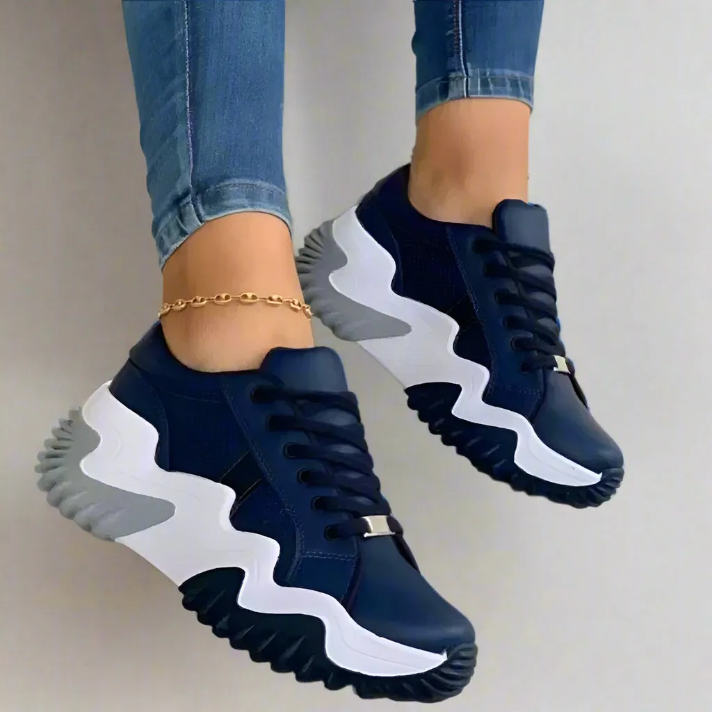 Noelle - Breathable Vulcanized Platform Sneakers