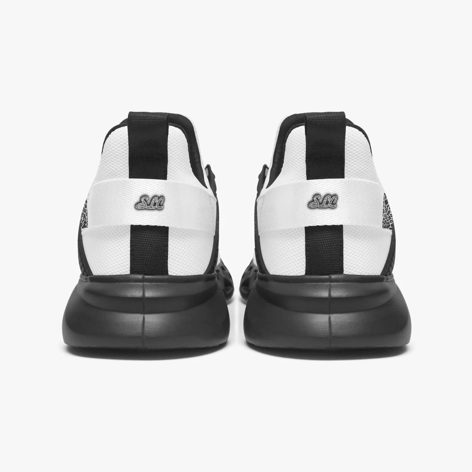 Officially Sexy Snow Leopard Collection White Unisex Mesh Running Shoes