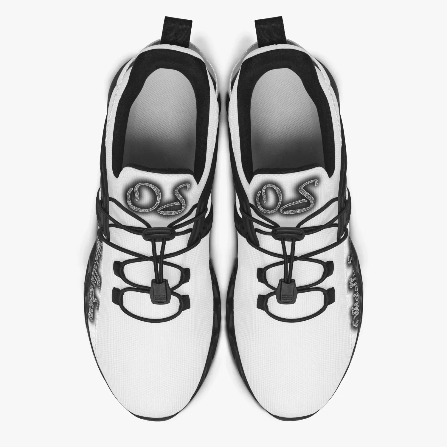 Officially Sexy Snow Leopard Collection White Unisex Mesh Running Shoes