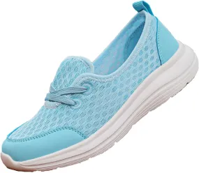 Orthopedic Shoes for Women Wide Width Women's Soft Sole Mesh Comfort Orthopedic Shoes Women Arch Support Orthotic Shoe Walking Slip On Diabetic Foam Sneaker Casual Comfortable Walking Sneakers