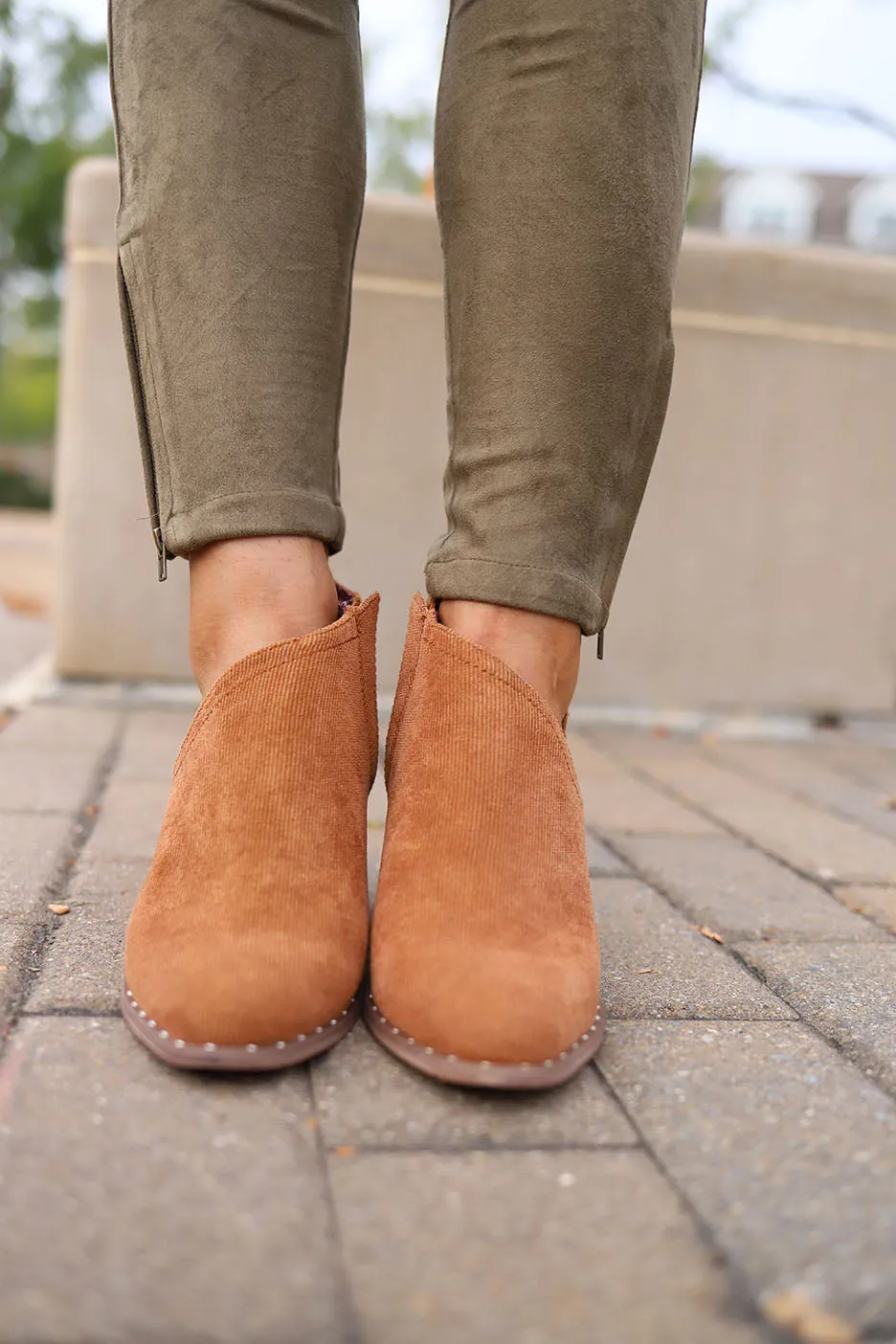 Prestlyn Corduroy Ankkle Booties