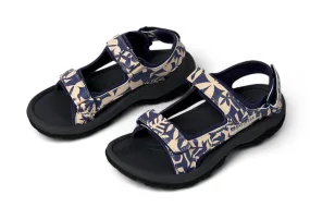 SALTROCK Walkabout Balance - Womens Floral Hiking Sandal - Blue