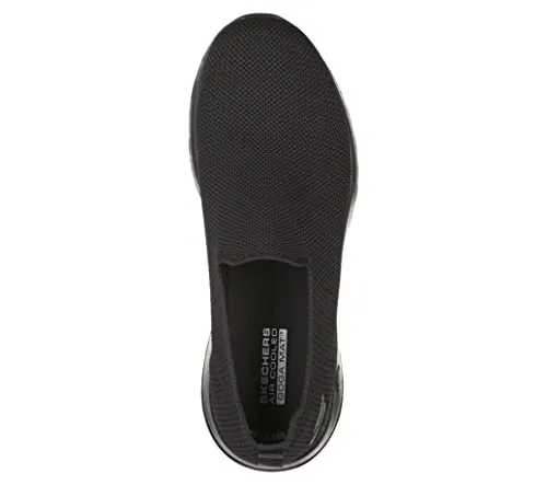 Skechers Men's Go Walk Max-Athletic Air Mesh Slip on Walkking Shoe Sneaker,Black/Black/Black,10.5 M US