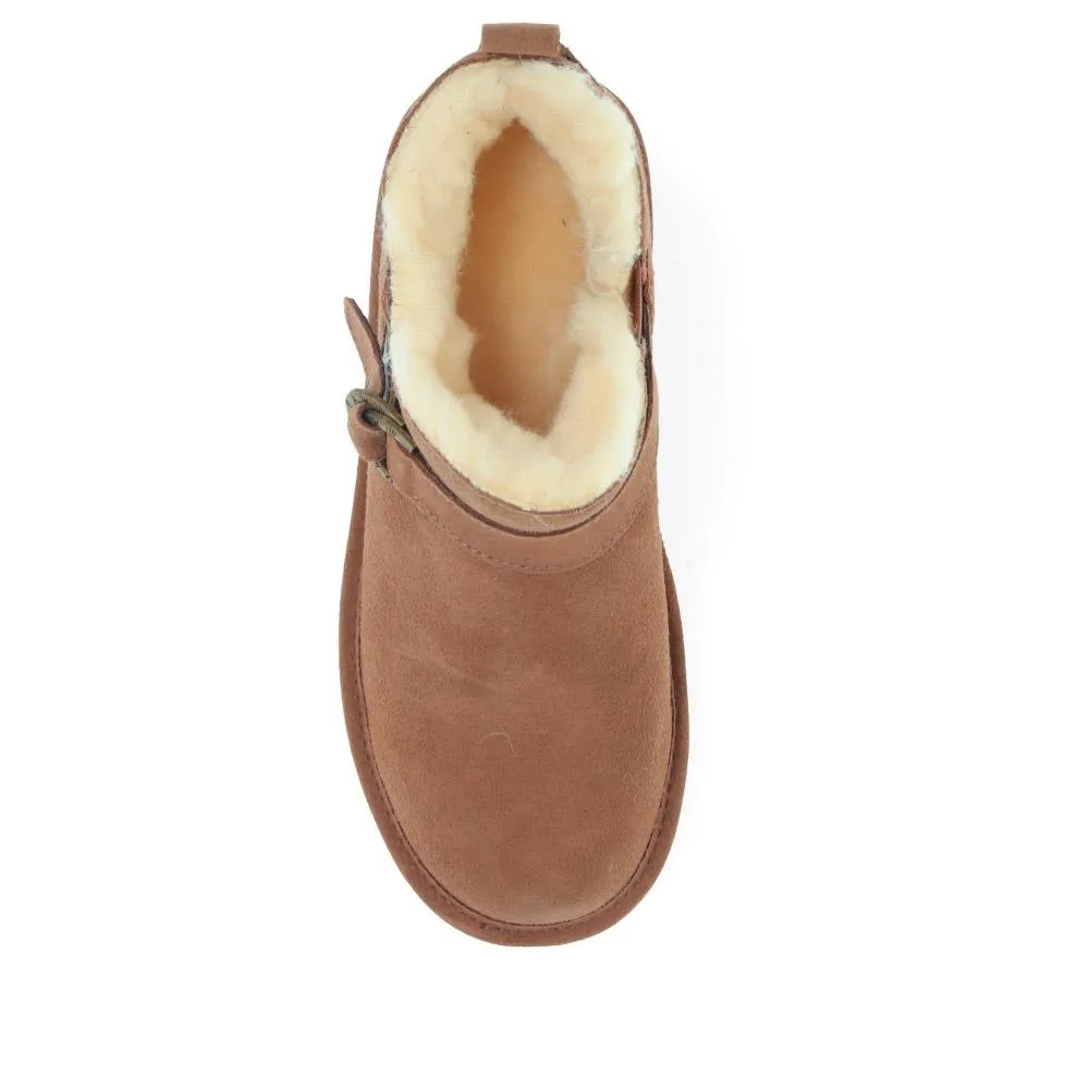 Soft Buckle-Detailed Ankle Boots - EDNB40030 / 326 895