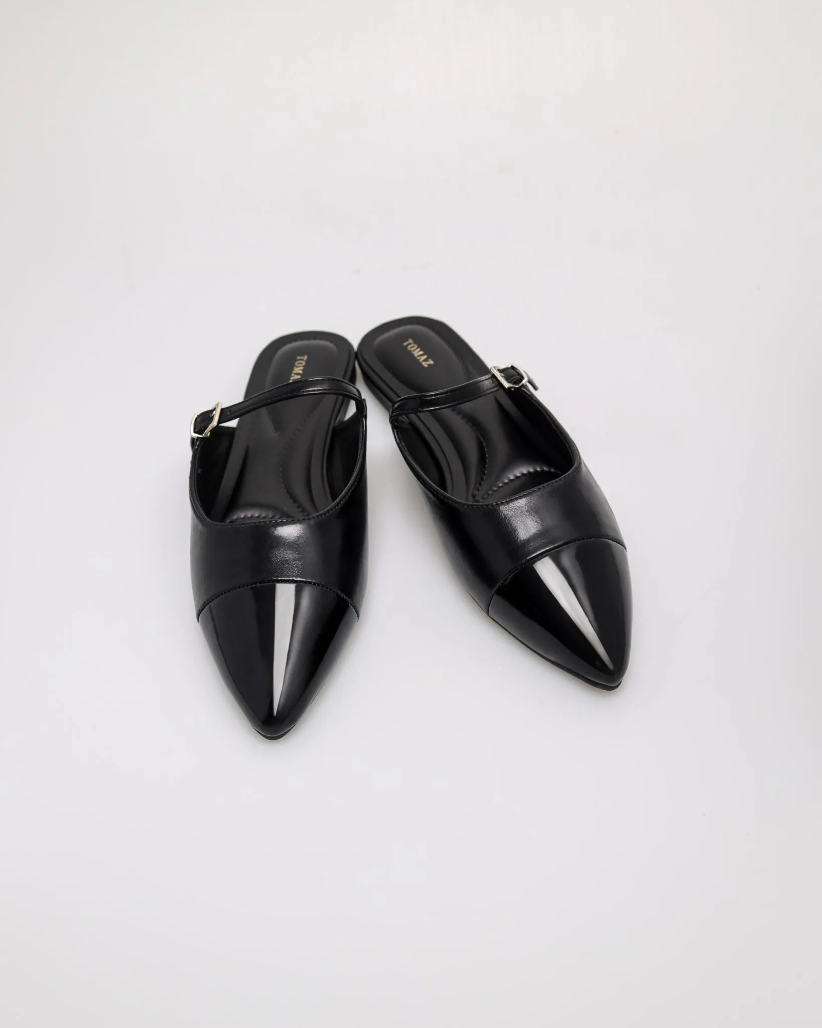 Tomaz NN499 Ladies Shiny Pointy Mules