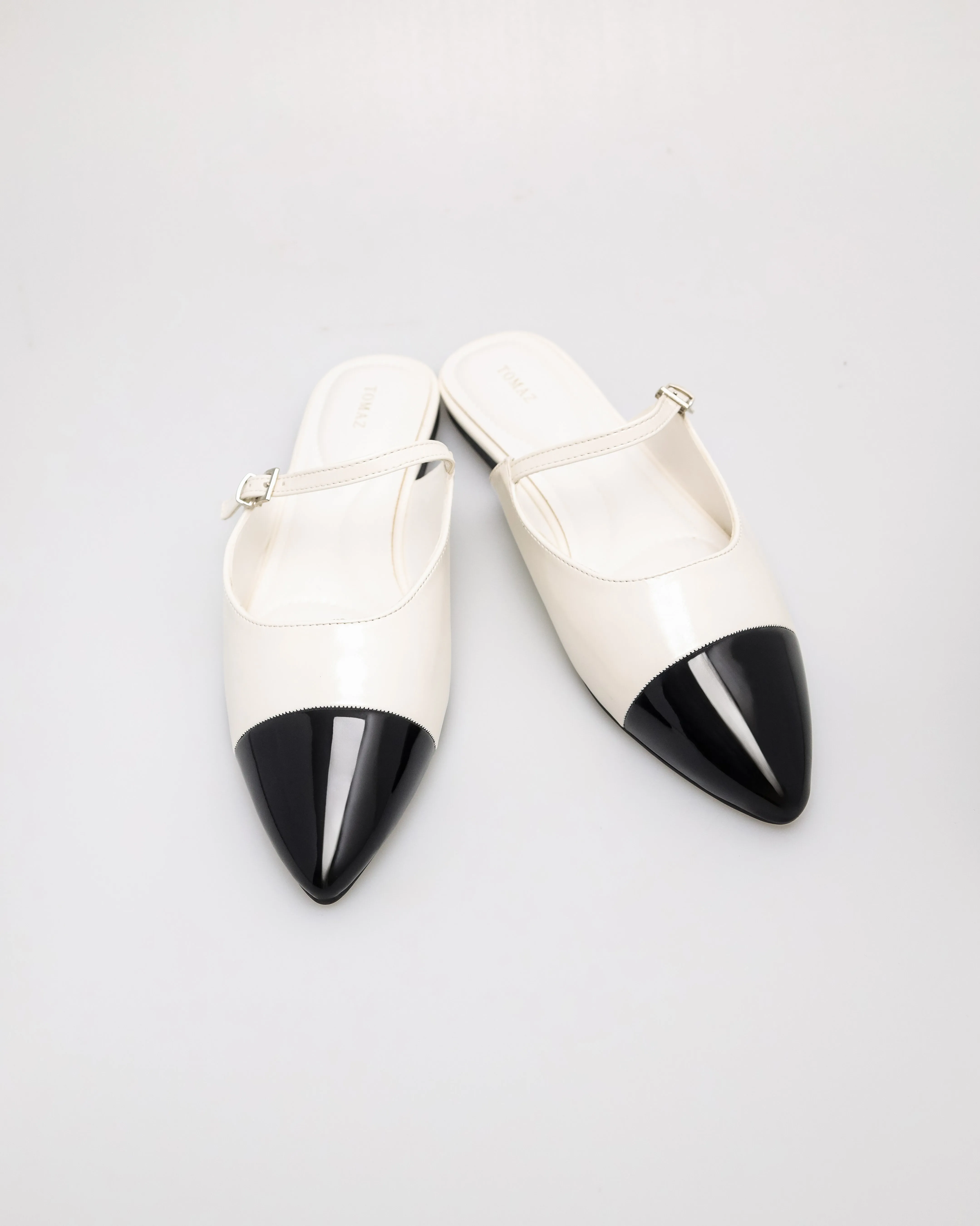 Tomaz NN499 Ladies Shiny Pointy Mules