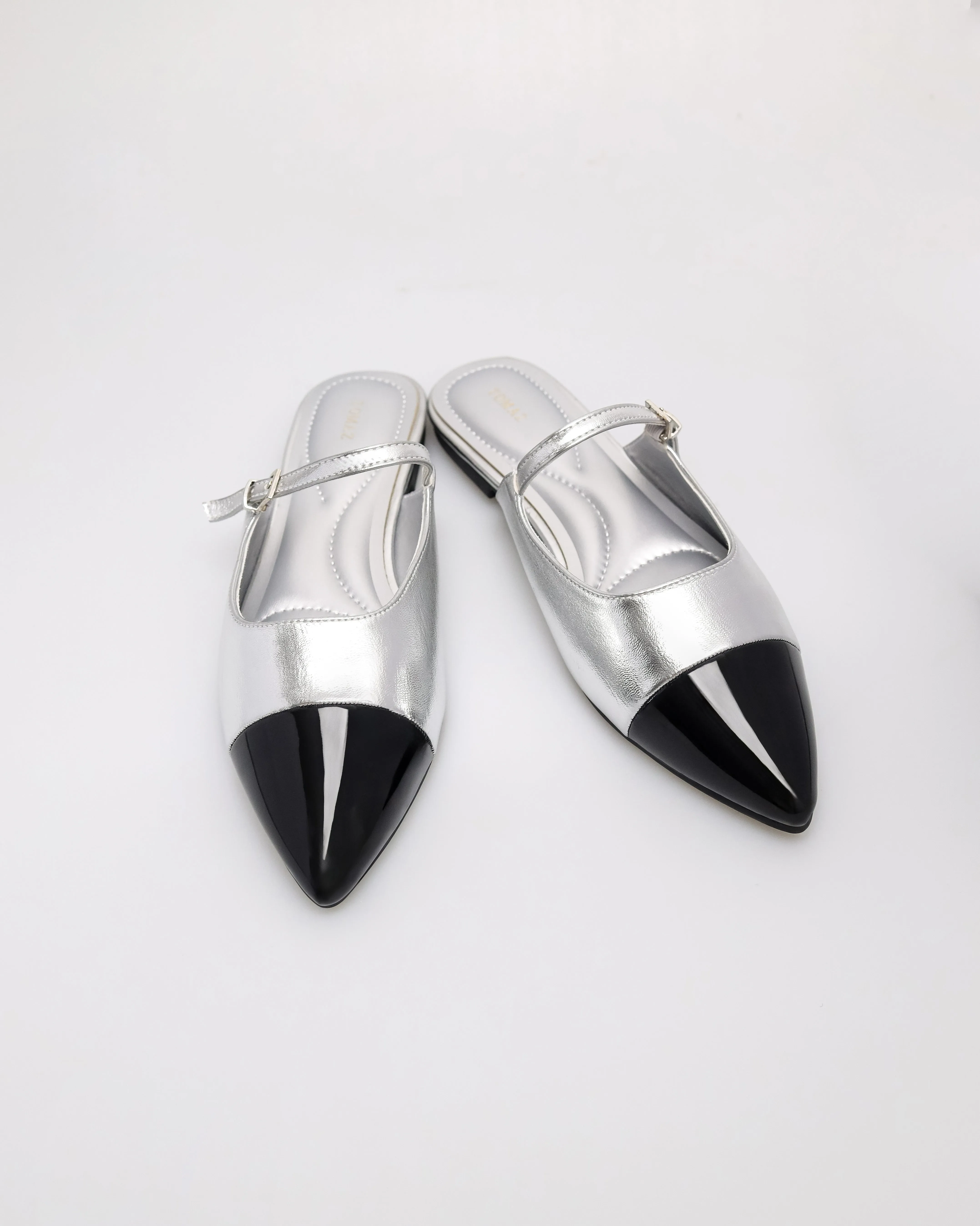 Tomaz NN499 Ladies Shiny Pointy Mules