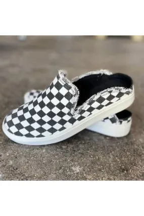 Tori Checkered Slip Ons
