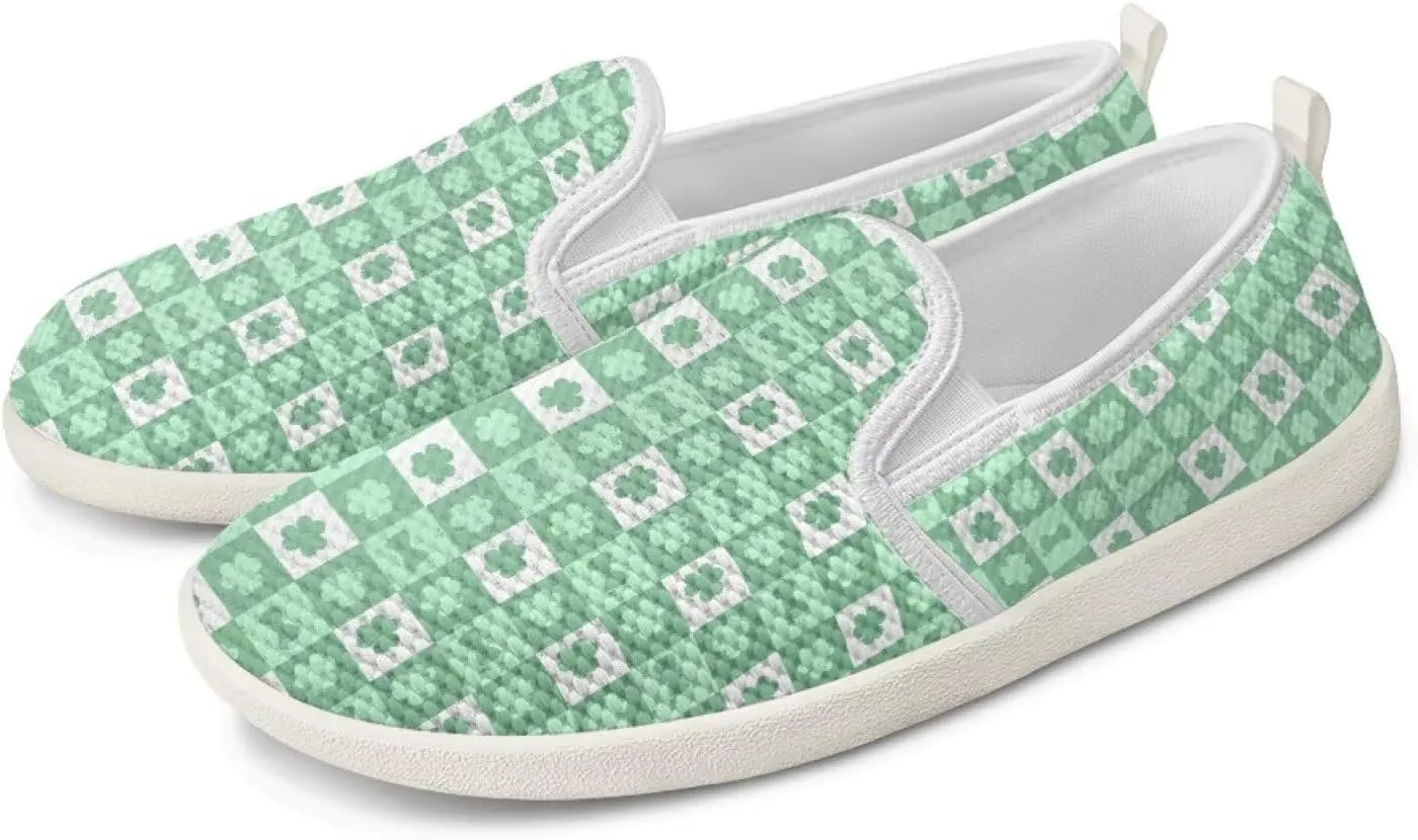 Walking Sneakers Women Lightweight Slip On Sport Shoes Comfortable Breathable Mesh Loafers for Workout US 6-11 White Sole