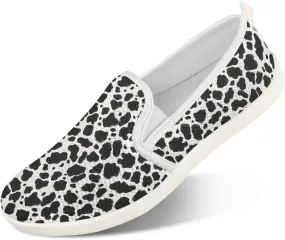 Walking Sneakers Women Lightweight Slip On Sport Shoes Comfortable Breathable Mesh Loafers for Workout US 6-11 White Sole