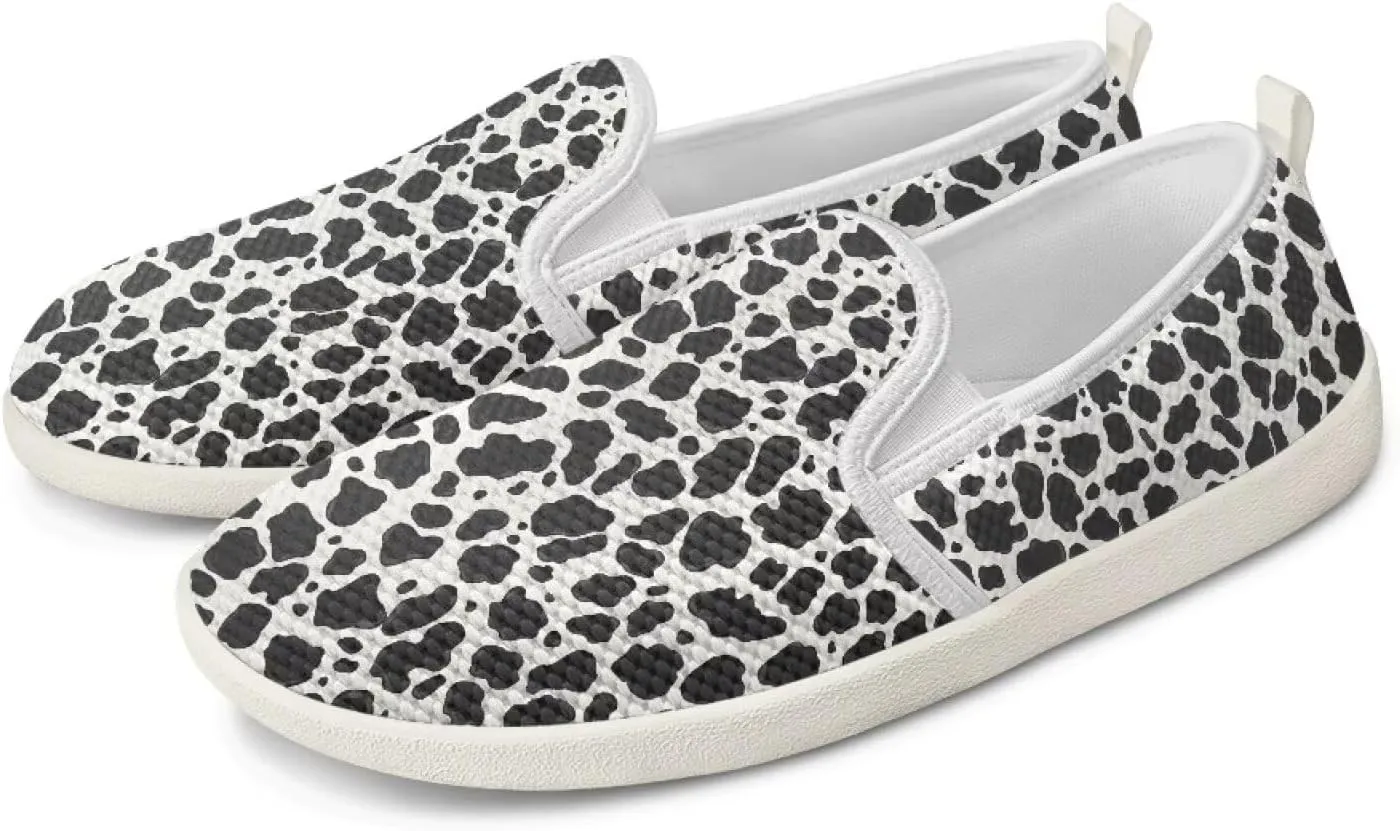 Walking Sneakers Women Lightweight Slip On Sport Shoes Comfortable Breathable Mesh Loafers for Workout US 6-11 White Sole